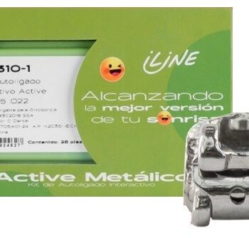 BRACKETS DE AUTOLIGADO KIT ACTIVE .022 ILINE