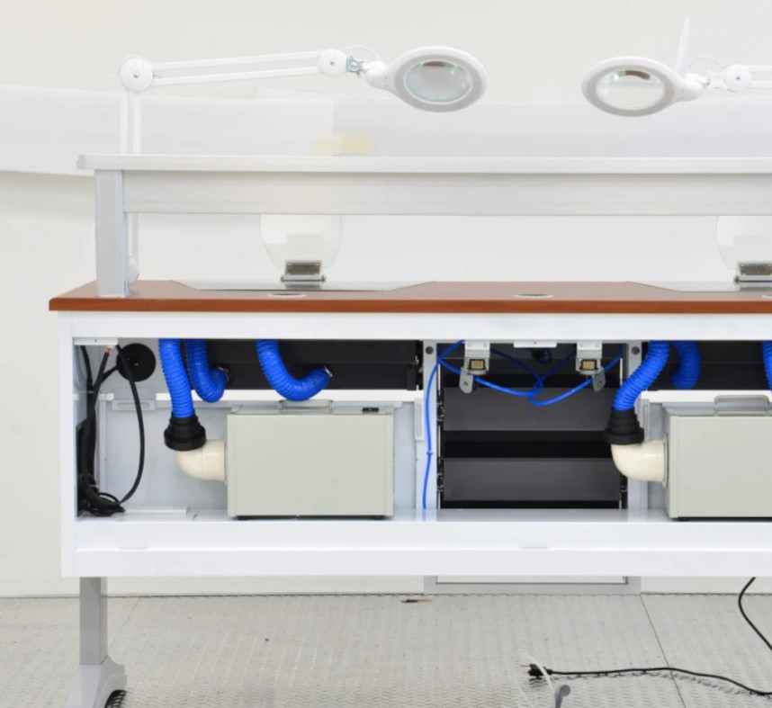 ESTACION DE TRABAJO DOBLE PARA LABORATORIO - Imagen 2