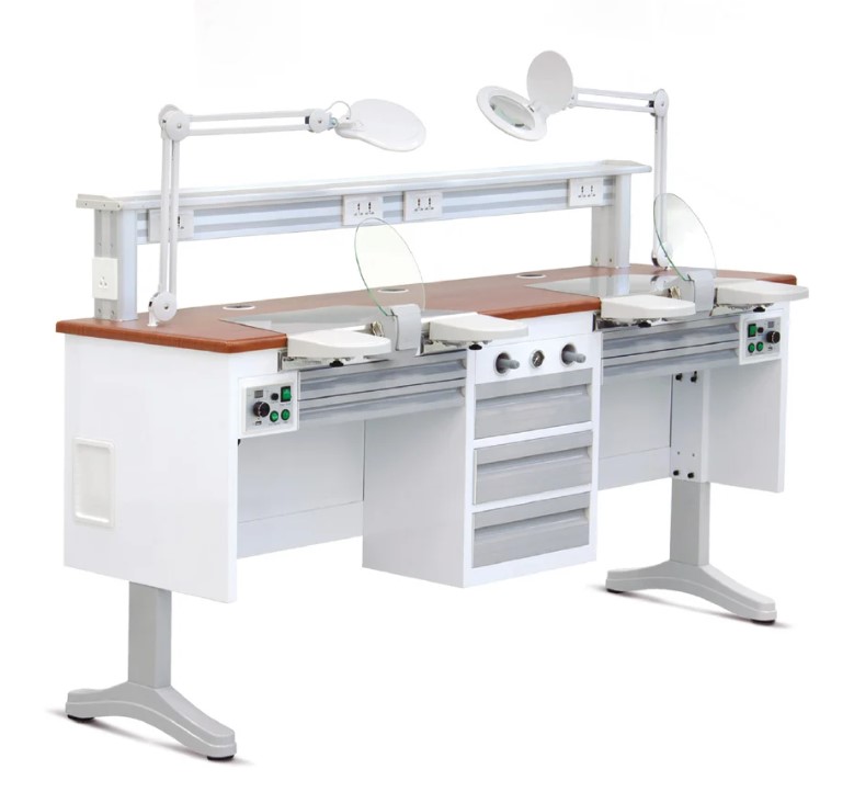 ESTACION DE TRABAJO DOBLE PARA LABORATORIO