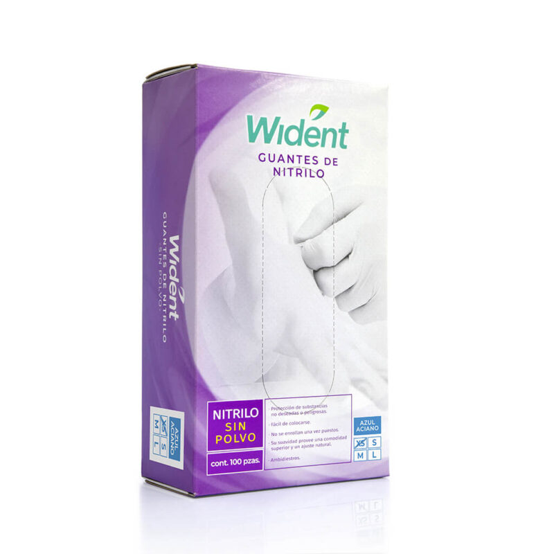 GUANTE NITRILO WIDENT ACIANO