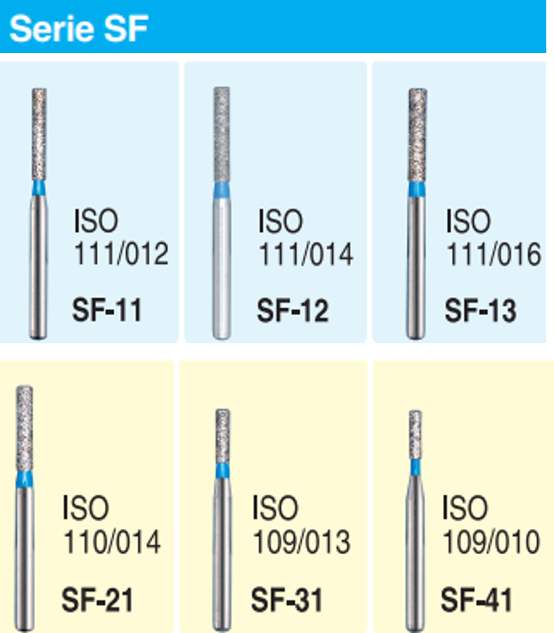 FRESAS DE DIAMANTE MANI SERIE SF (grano medio)