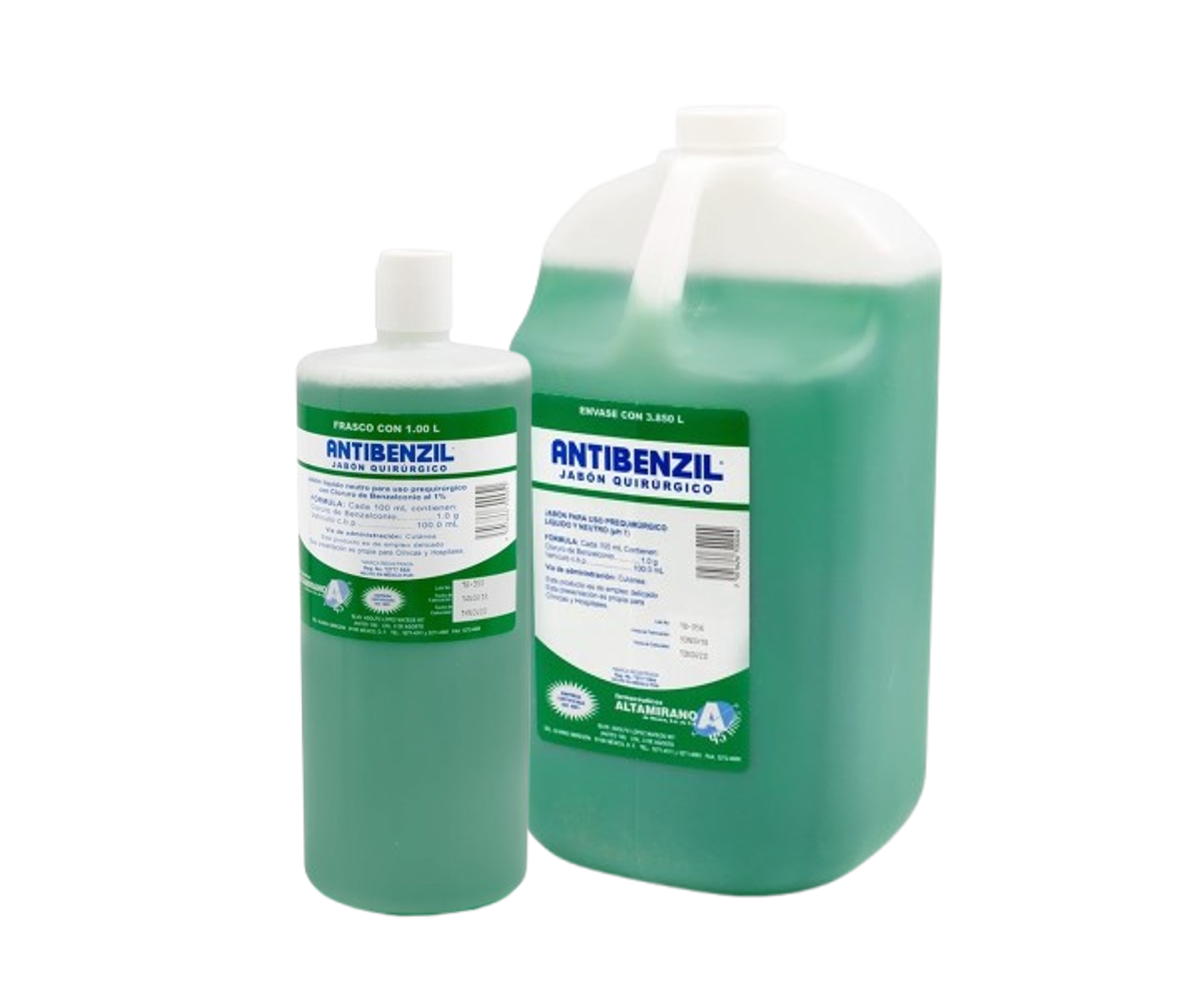 ANTIBENZIL JABON QUIRURGICO VERDE